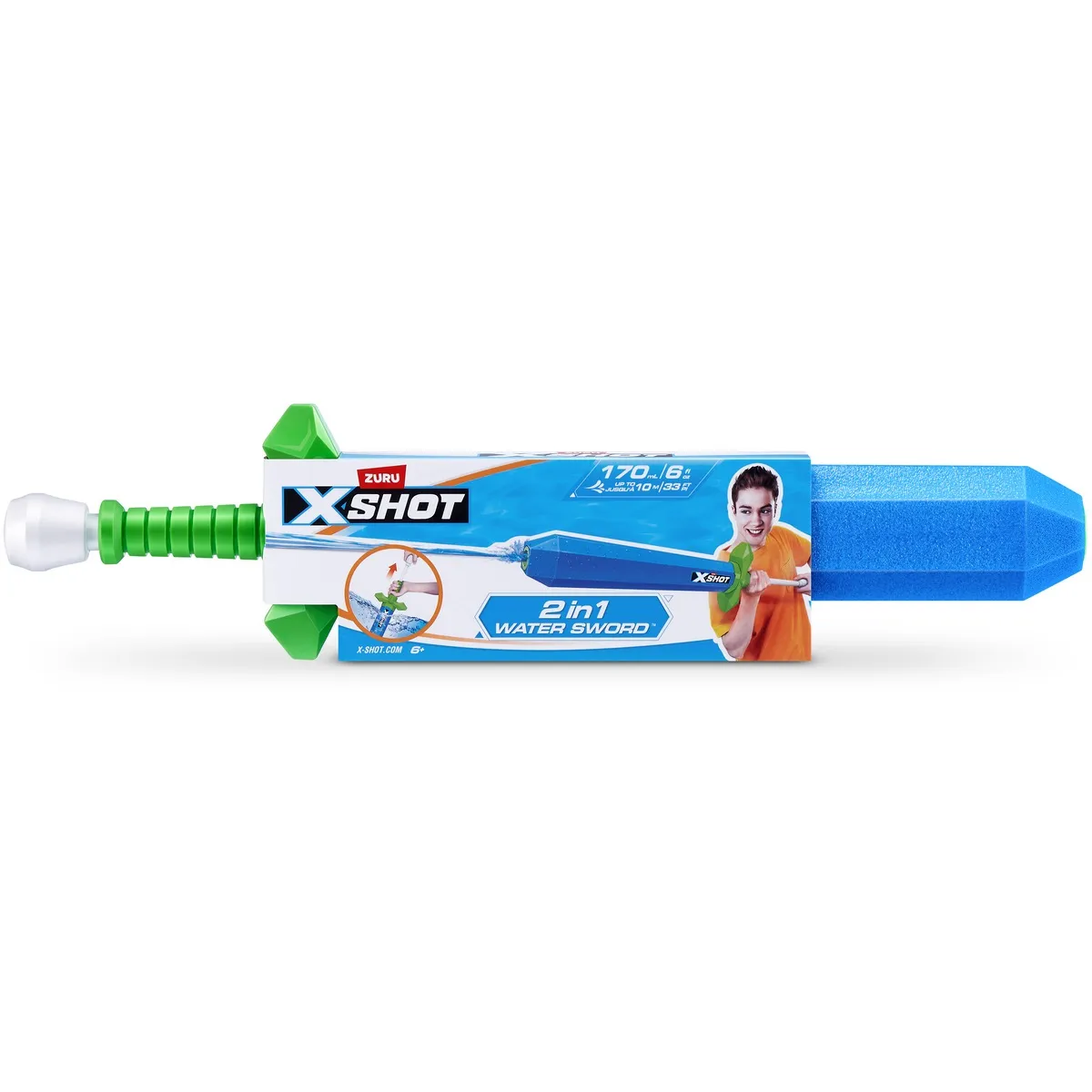 X-SHOT - Lanzador de agua X SHOT espada de doble acción 170 ml