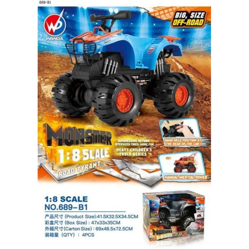 GENERICO - Moto A Control Remoto 4x4 Niños Niñas Divertido