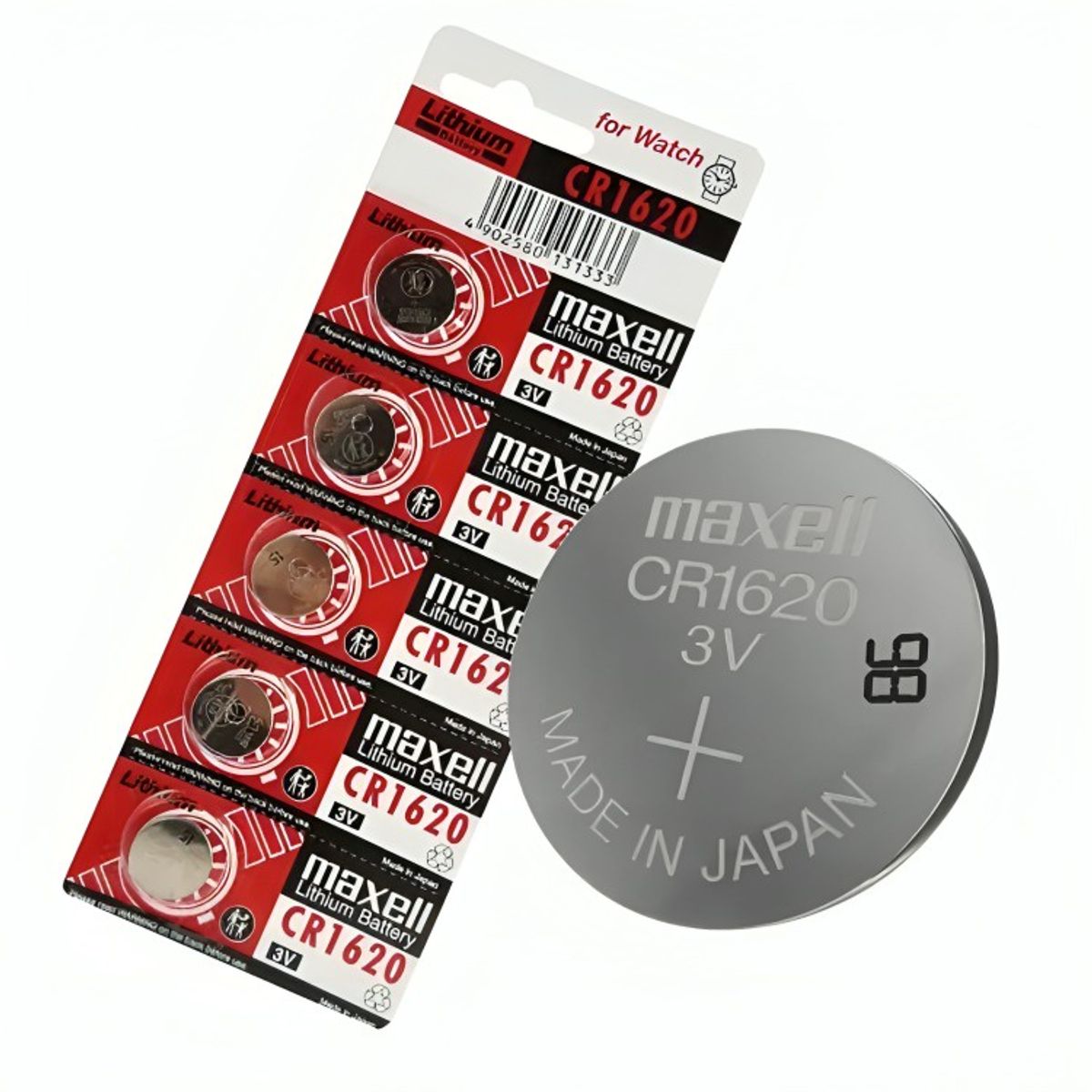 BLISTER 5 PILAS LITIO 3V MAXELL CR1620, marca OEM - Foto Principal