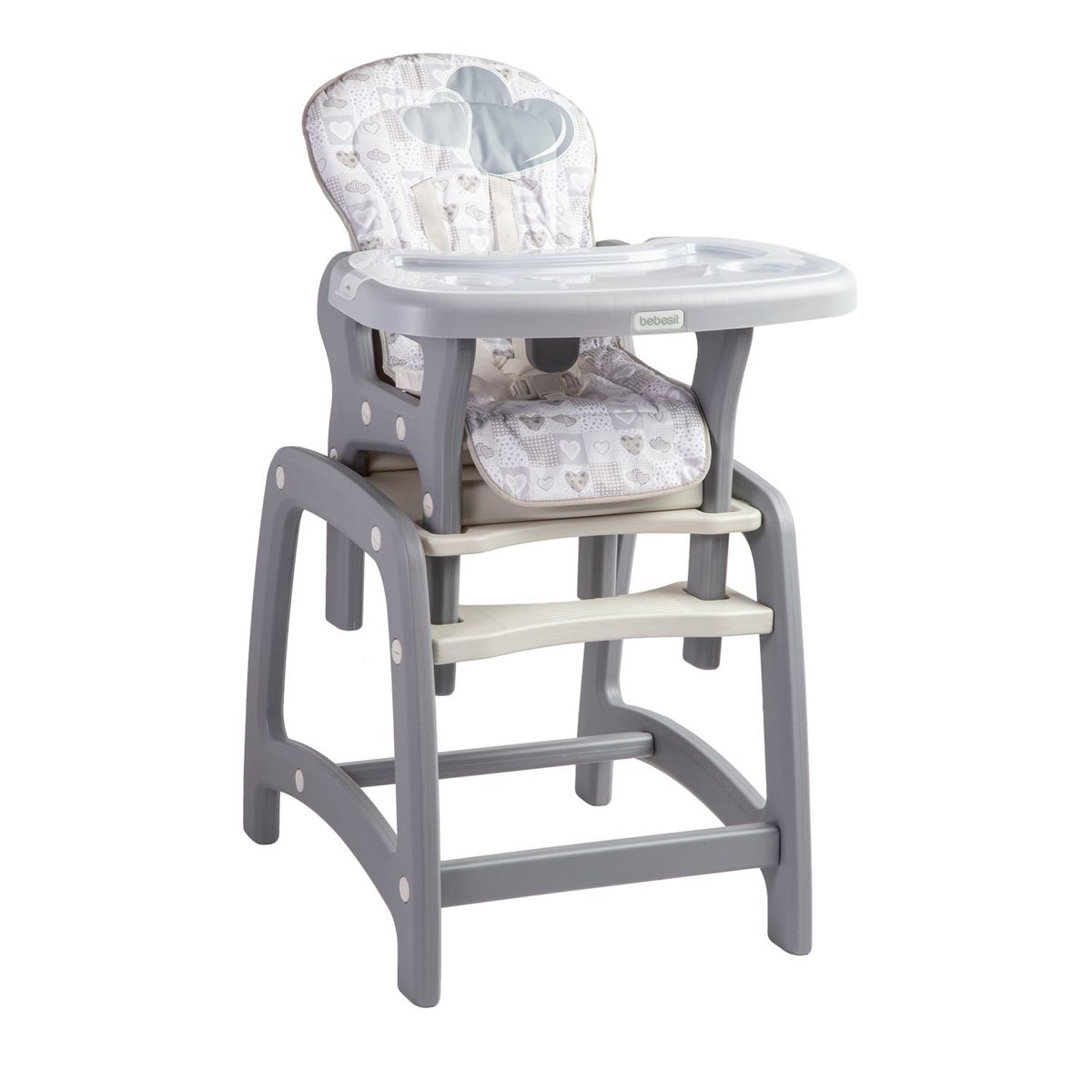 BEBESIT - Silla de Comer Kinder SX Gris Bebesit