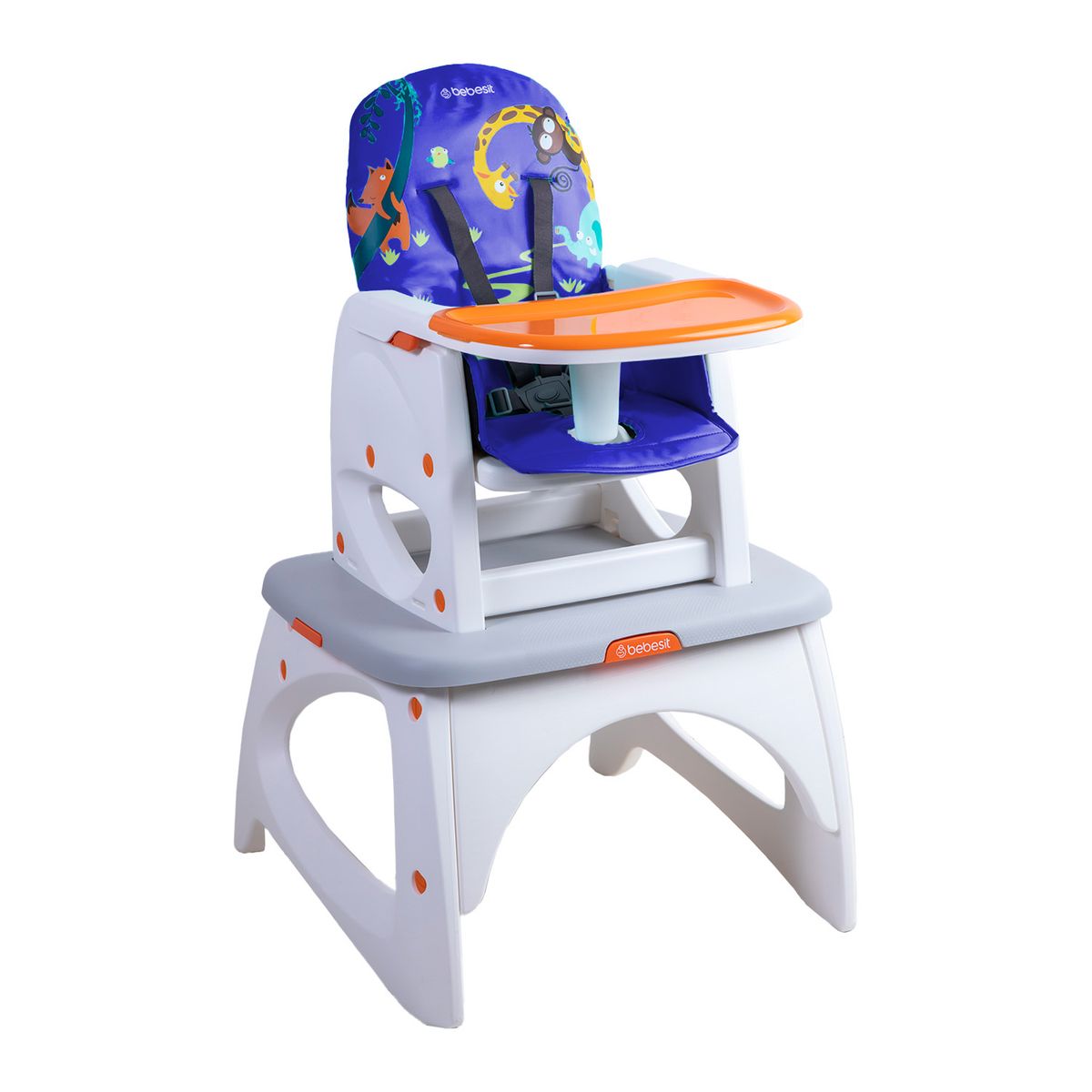 BEBESIT - Silla de Comer Escritorio Balancin Eat&Swing Azul Bebesit