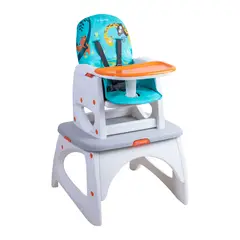 BEBESIT - Silla de Comer Escritorio Balancin Eat&Swing Azul