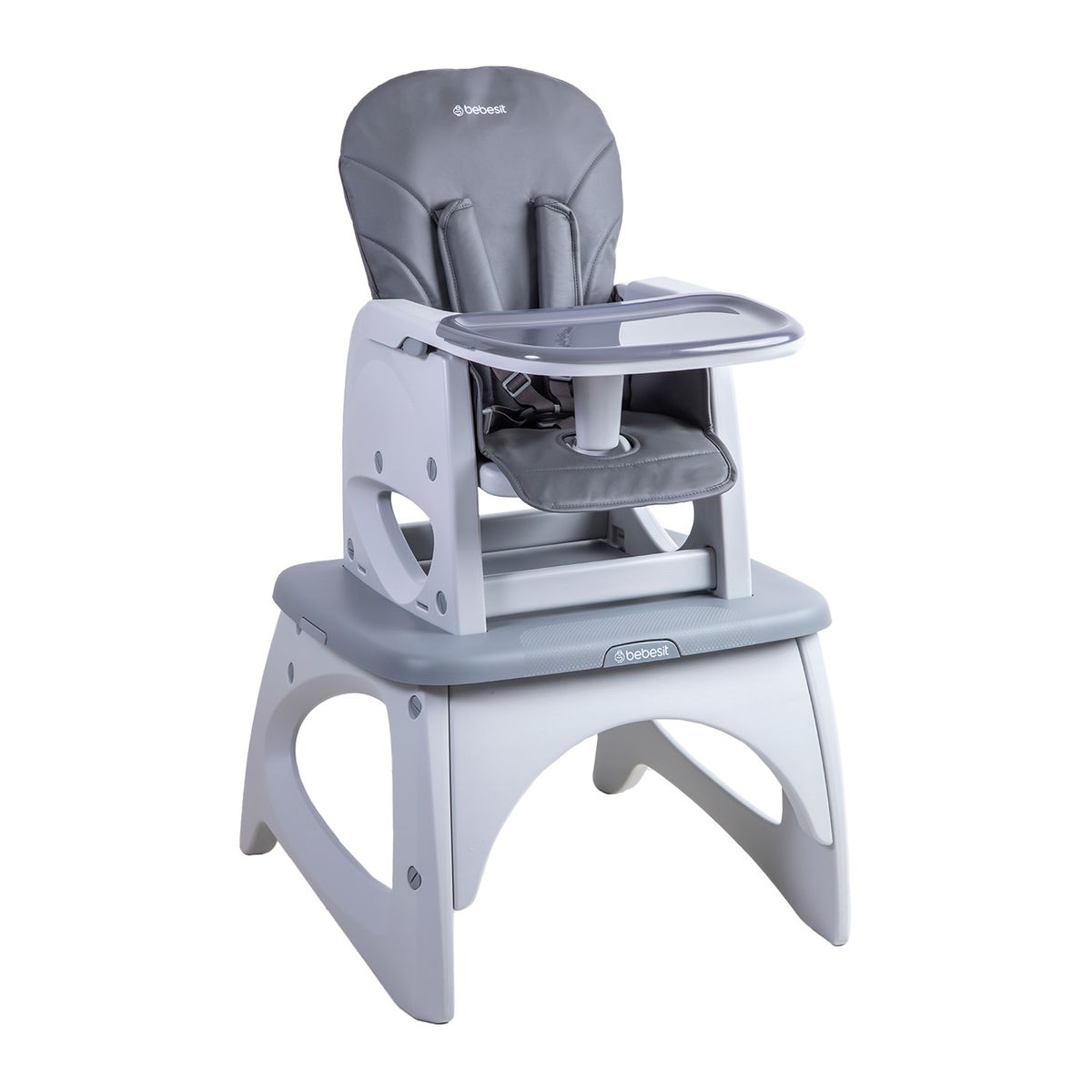 BEBESIT - Silla de Comer Escritorio Balancin Eat&Swing Gris Bebesit
