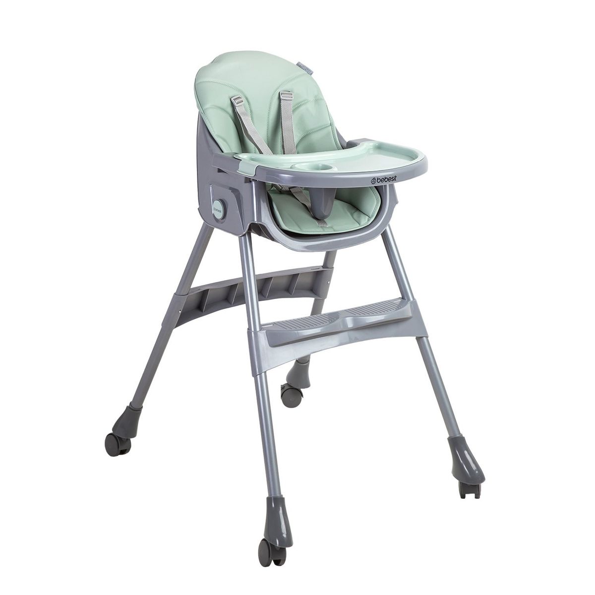 BEBESIT - Silla de Comer Steps Verde Bebesit