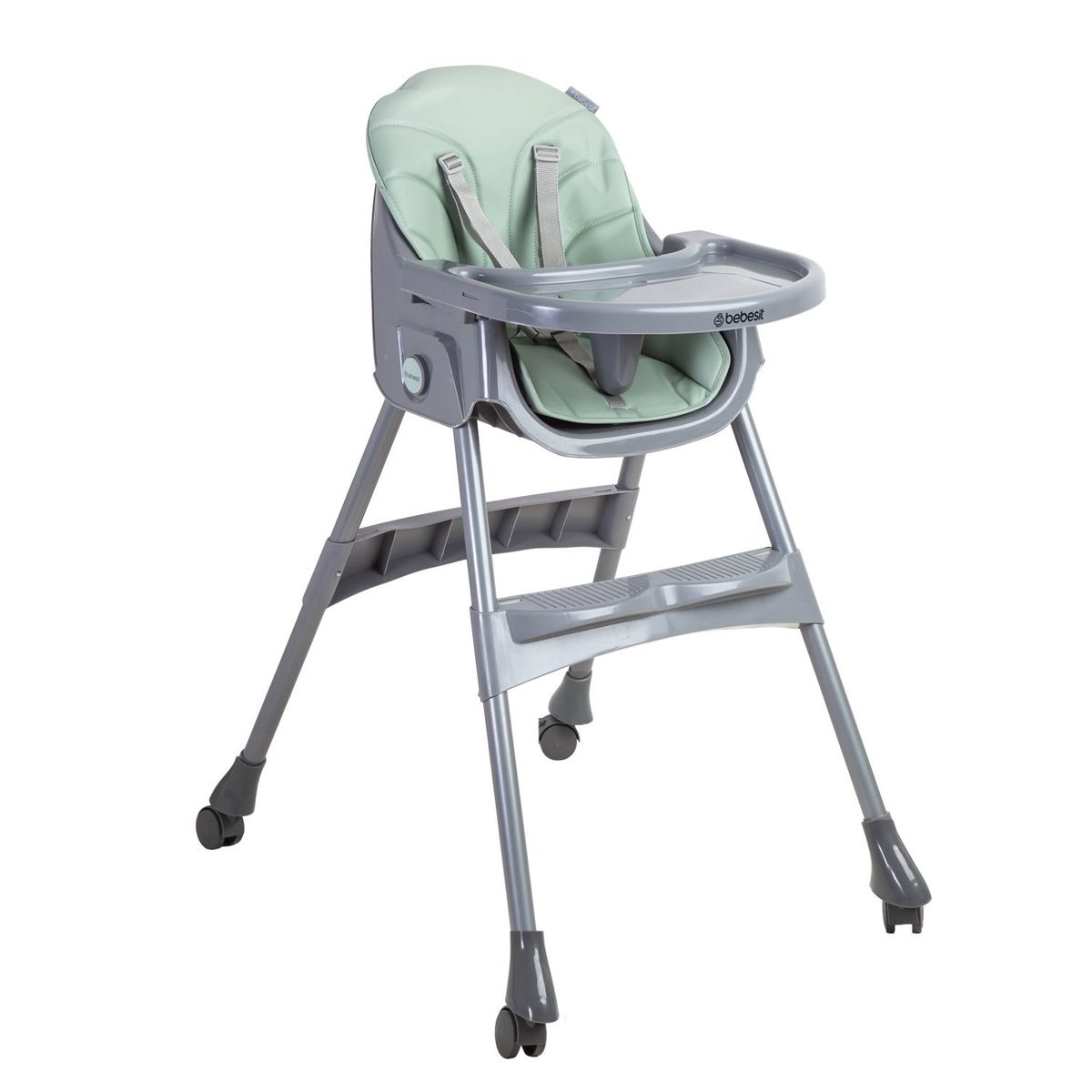 BEBESIT - Silla de Comer Steps Verde Bebesit