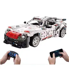 JUGUETON - Auto Carreras Blanco Bloques Control Remoto o Smartphone
