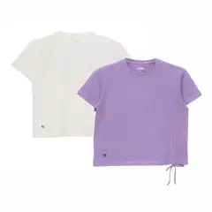 BUBBLE GUMMERS - Polera Manga Corta Niña Bubblegummers Tulipan Lila