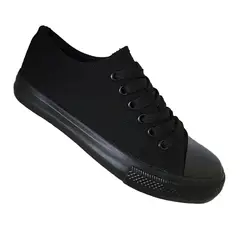 ZAPATOS Y ZAPATILLAS - Zapatilla Urbana De lona Casual - Negro - 7080