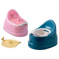 GENERICO - Bacinica Infantil Azul Antisalpicadura Con Tapa