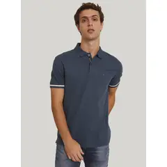 TOMMY HILFIGER - Polo Under Placket Regular Fit Azul