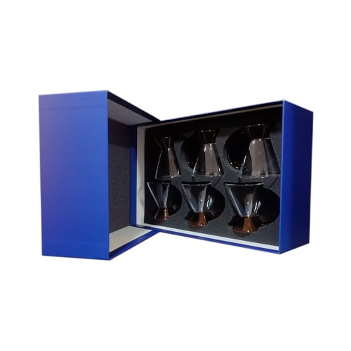 PERFECT CLASS - Set 6 Tazas de Te 180ml Vidrio Templado