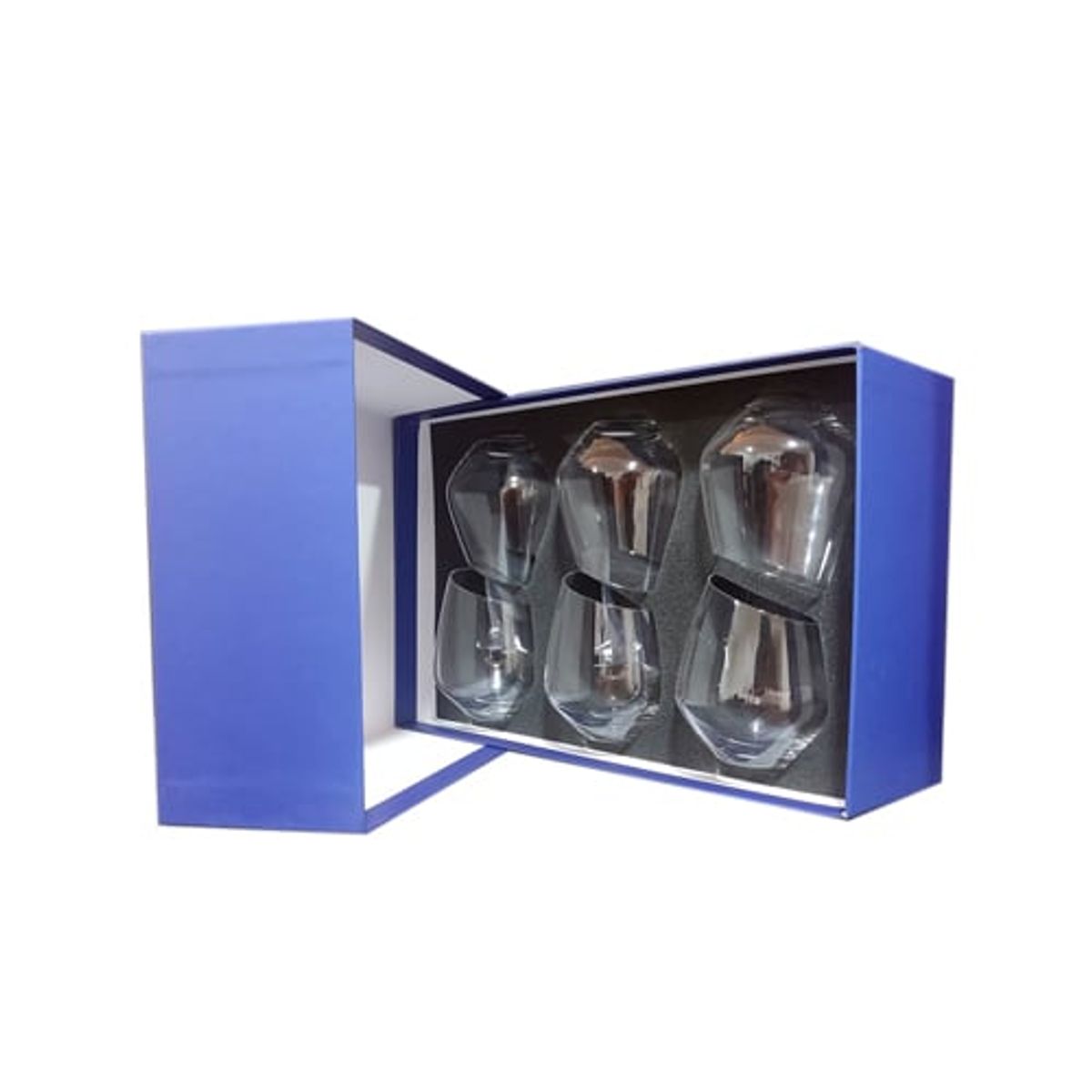 PERFECT CLASS - Set 6 Vasos de Jugo 350ml Corte Oblicuo