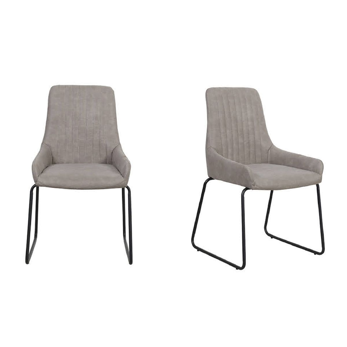 WHITE MARKET - Pack x 2 Sillas Chicago Gris