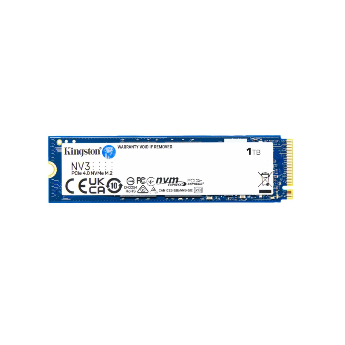 KINGSTON - SSD M.2 (2280) - 1 TB - Kingston NV3 - NVMe PCIe 4.0 (SNV3S/1000G)