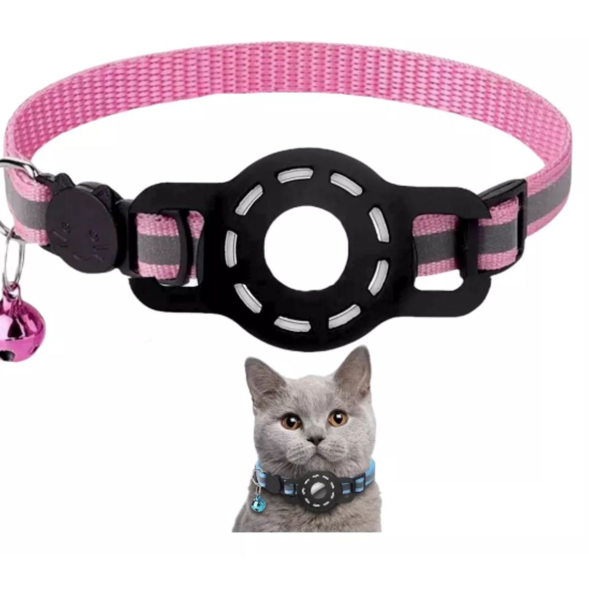 GENERICO - Collar Con Funda Airtag Antipérdida Para Localizar Gato