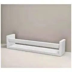 GENERICO - Set 2 Repisas Flotantes Corchete Blanco 50cmx12cmx10cm