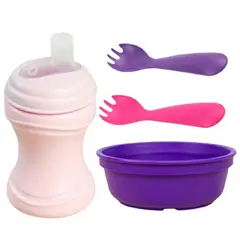 REPLAY RECYCLED - Set 4 Piezas Vaso Boca Blanda Amatista