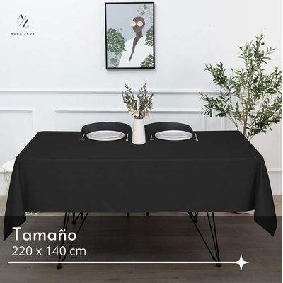 Imagen 2 del producto Mantel Rectangular Antimanchas Impermeable Genero Tela 220 X 140 Cm