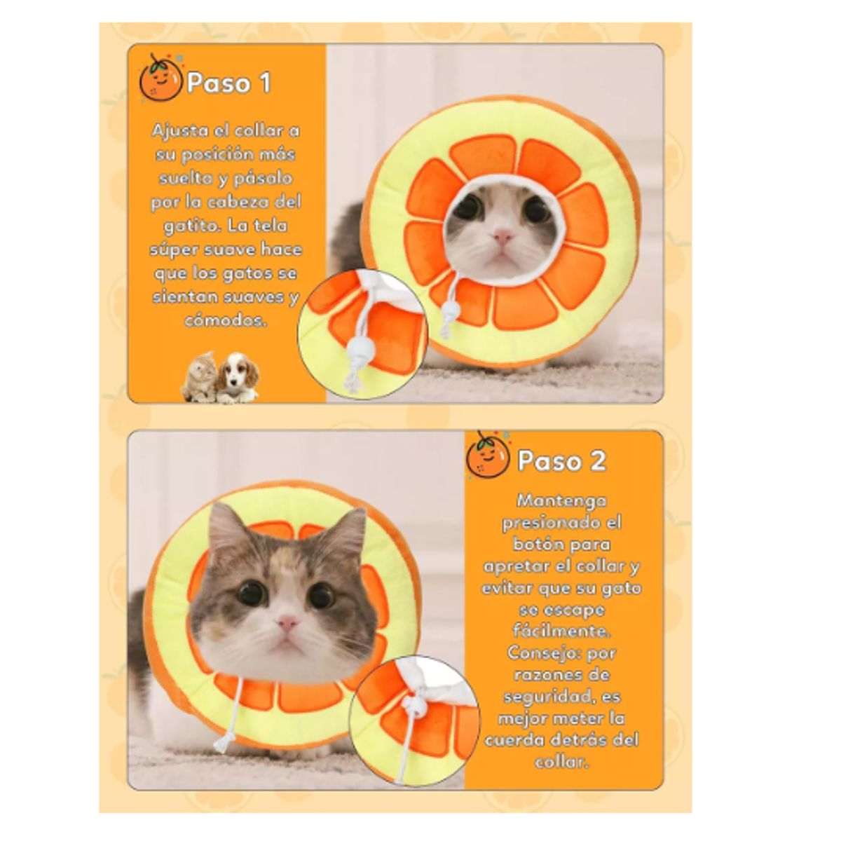 GENERICO - Collar Isabelino Para Perros Y Gato Donuts