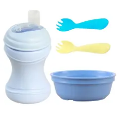 REPLAY RECYCLED - Set 4 Piezas Vaso Boca Blanda Denim