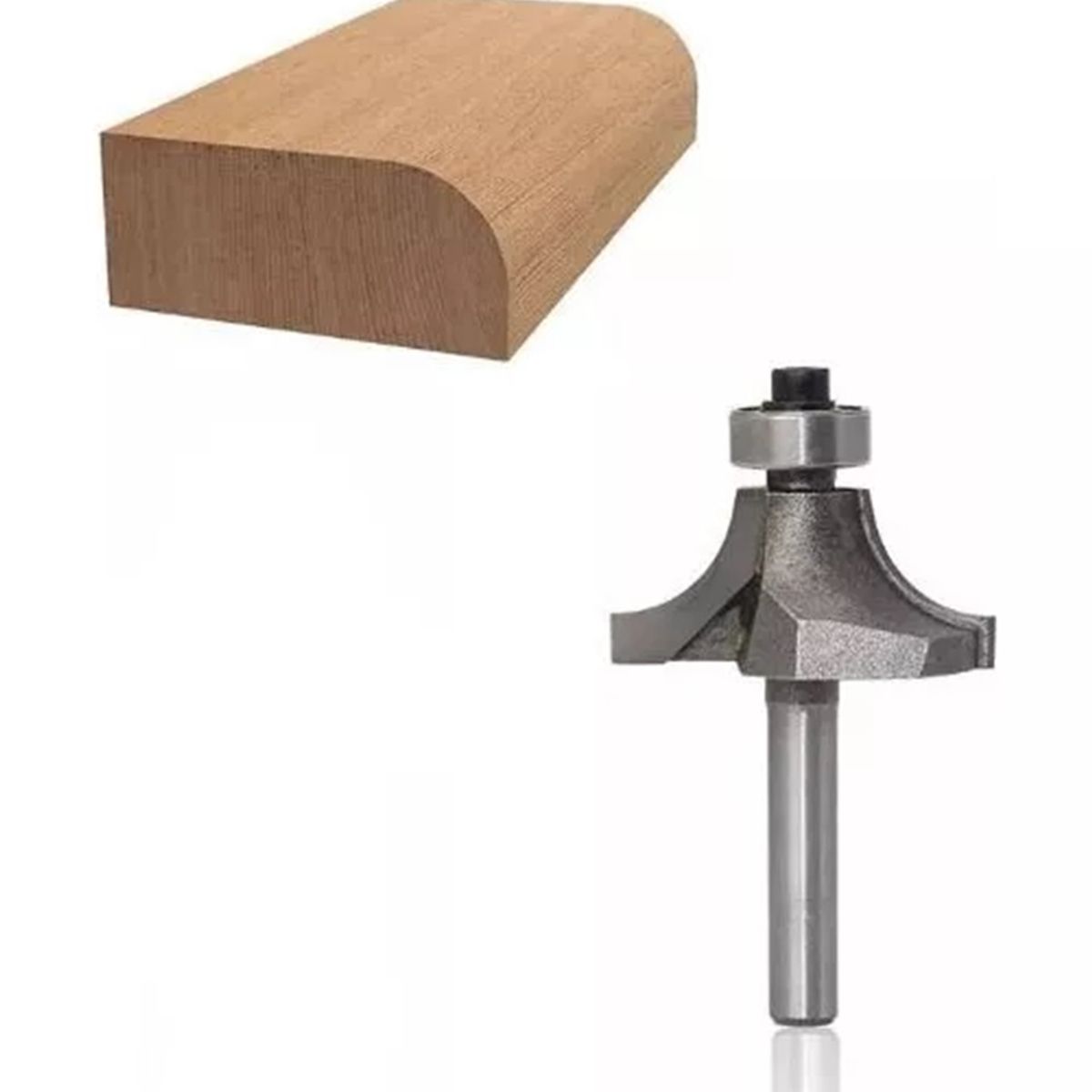 GENERICO - Fresa Madera Cuarto Rodon ¼ X 11 mm