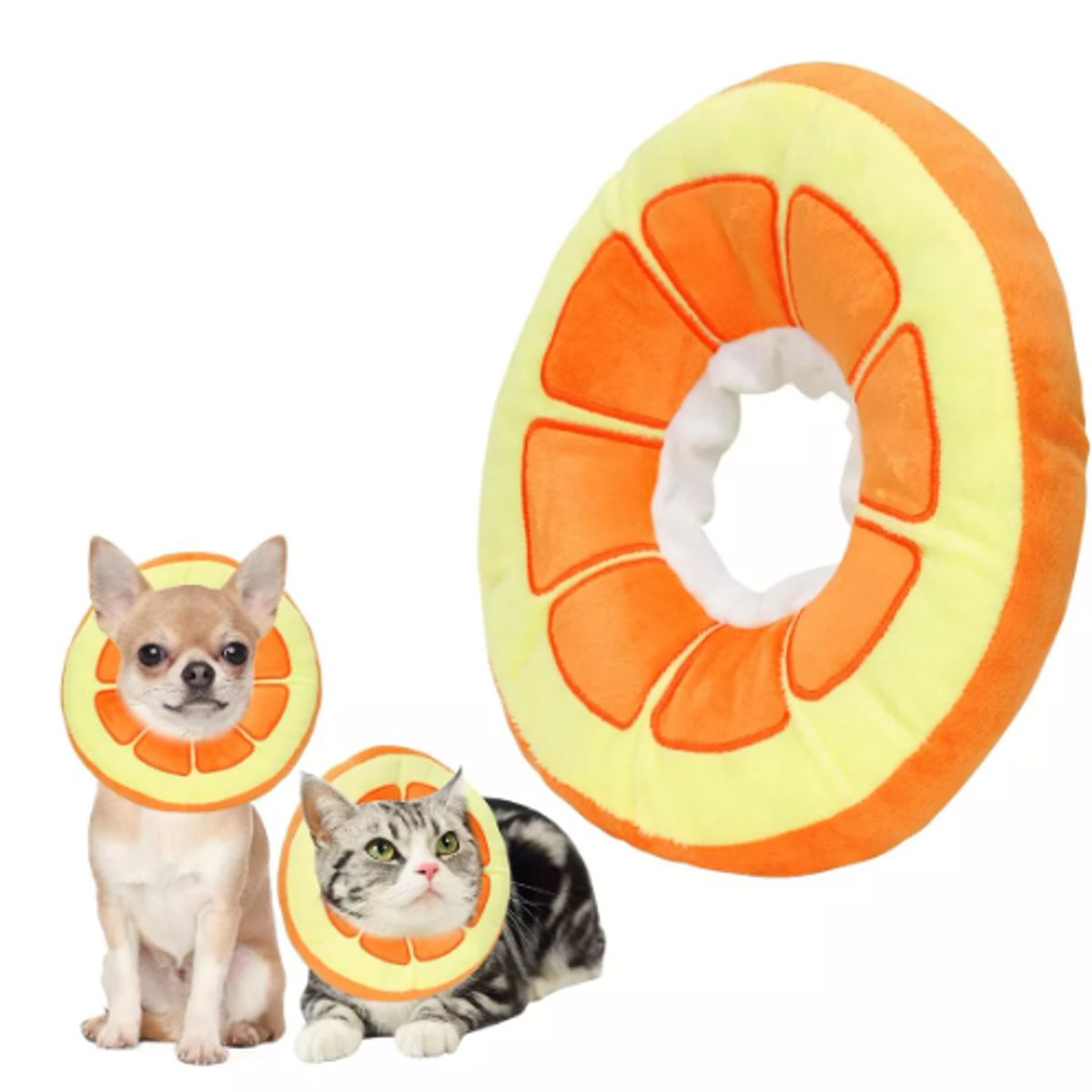 GENERICO - Collar Isabelino Para Perros Y Gato Donuts Talla L