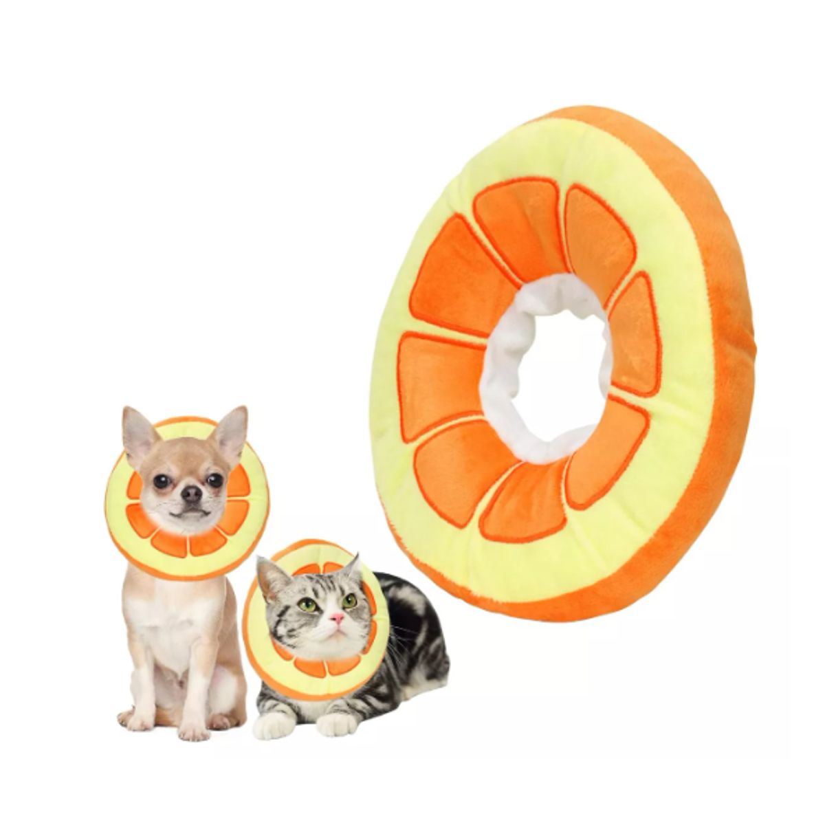 GENERICO - Collar Isabelino Para Perros Y Gato Donuts Talla L