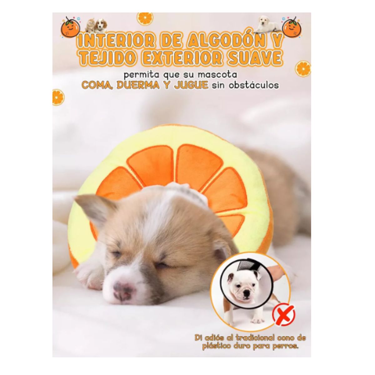 GENERICO - Collar Isabelino Para Perros Y Gato Donuts Talla L