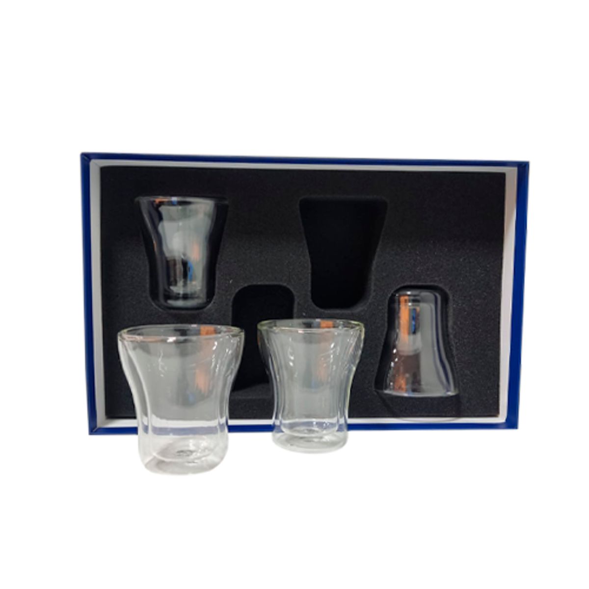 PERFECT CLASS - Set 4 Vasos Jugo Doble Pared 250ml