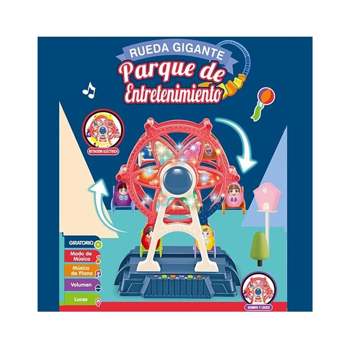 GENERICO - Rueda De Feria Juguete Didactico Luces Sonidos Juegos