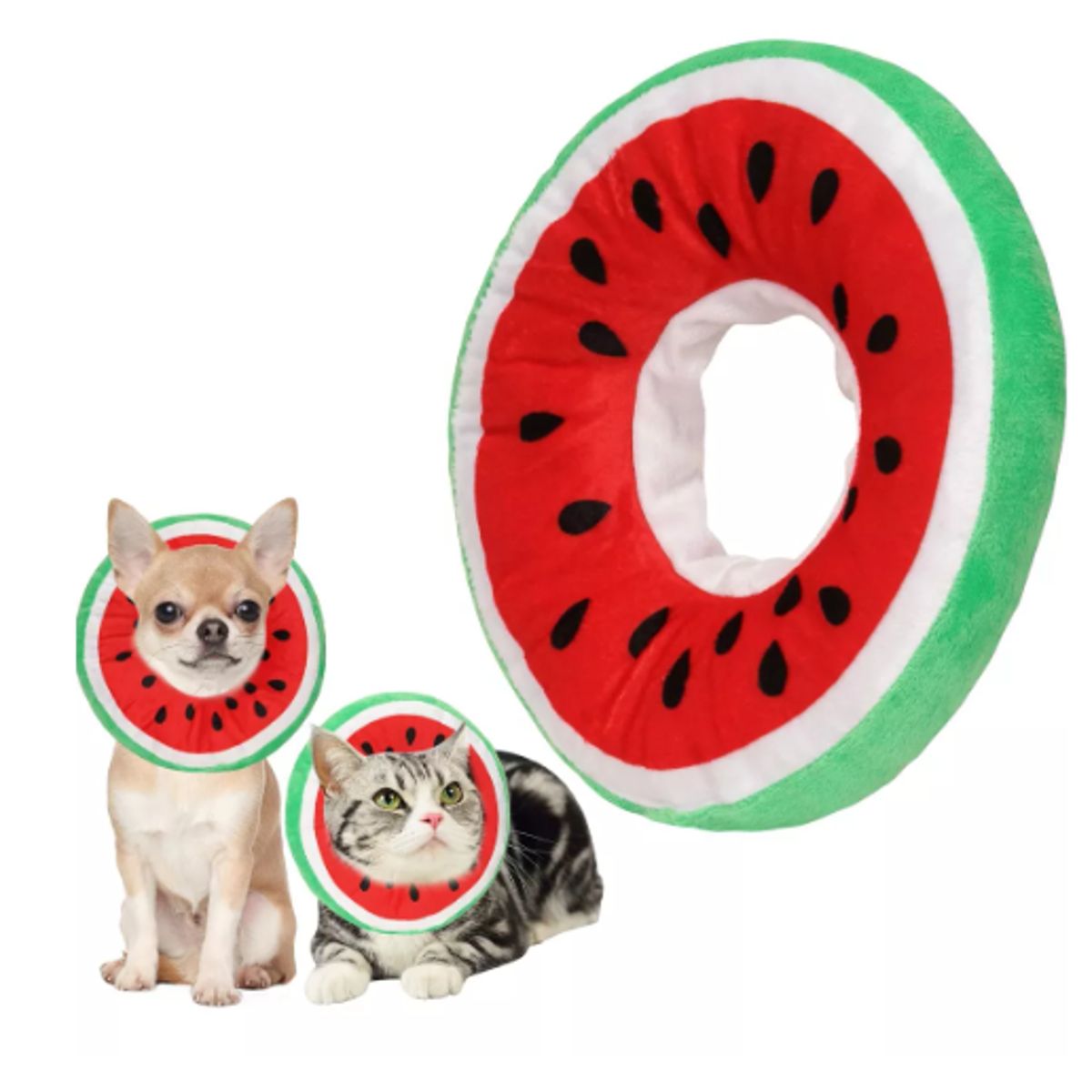 GENERICO - Collar Isabelino Para Perros Y Gato Donuts talla L