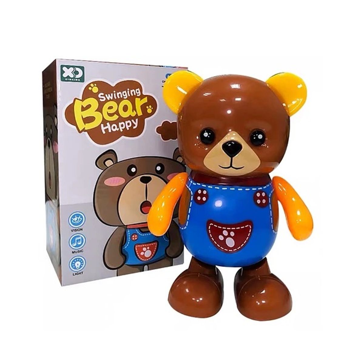 GENERICO - Muñeco Oso Bailarin Juguete Luces Sonido Movimiento