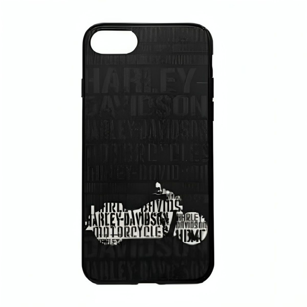 OEM - CARCASA HARLEY-DAVIDSON IPHONE 7 FONDO NEGRO MOTOLETRAS.