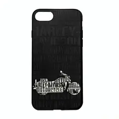 OEM - CARCASA HARLEY-DAVIDSON IPHONE 7 FONDO NEGRO MOTOLETRAS.