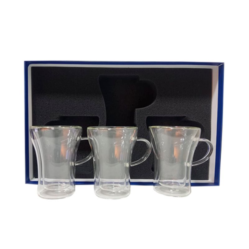 PERFECT CLASS - Set 3 Tazones Jugo Doble Pared 300ml
