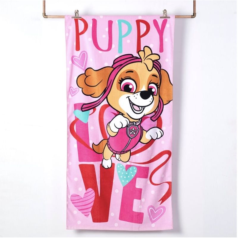 GENERICO - Toalla De Playa Infantil 70x140 cm - Puppy Love