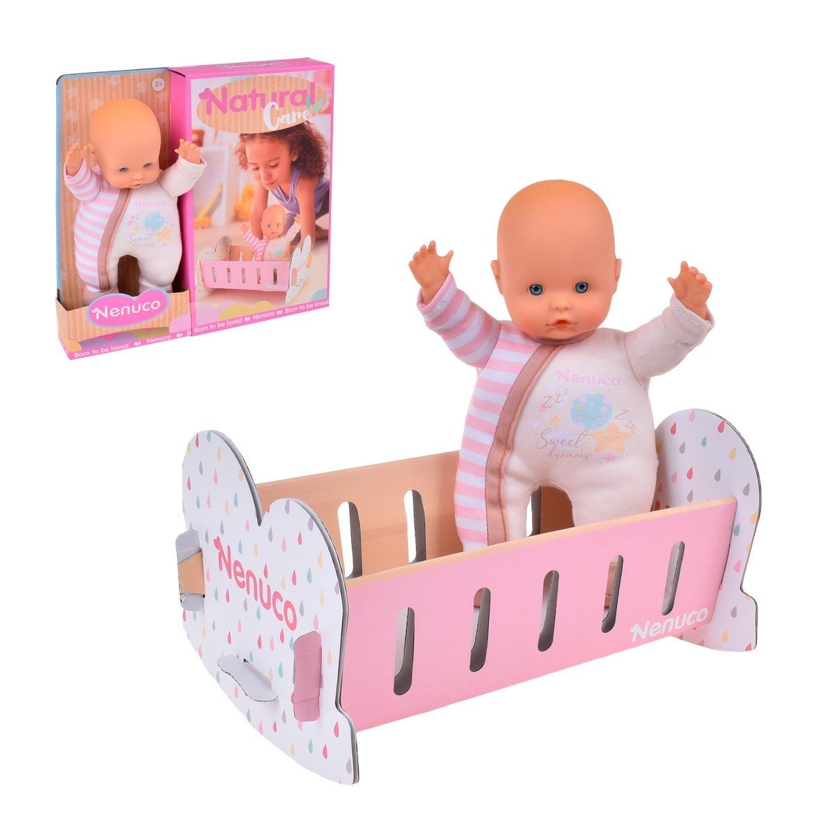 NENUCO - Muñeca Nenuco cuidado natural cuna multiusos para bebé