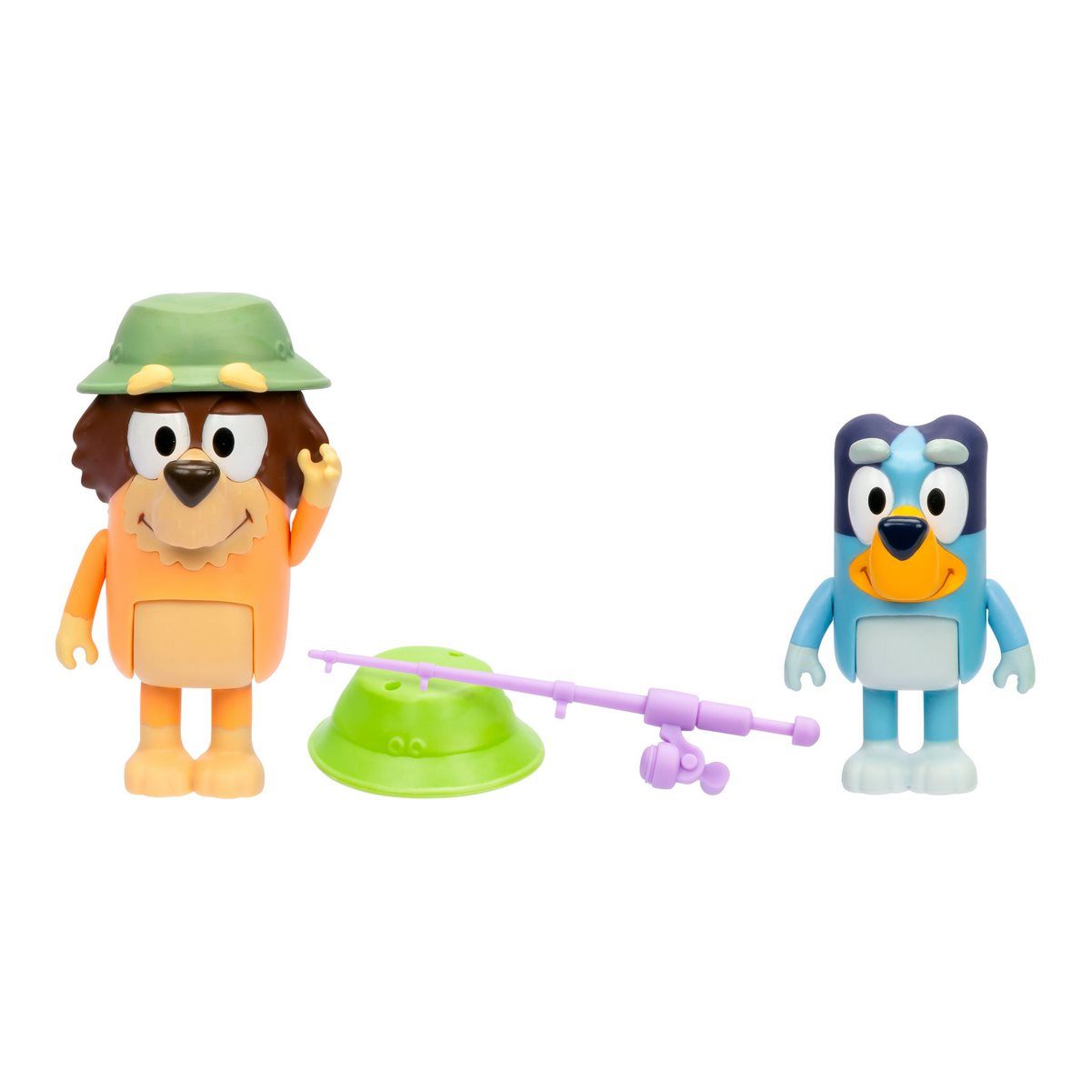 BLUEY - Figuras de acción Bluey pack 2 personajes pescando