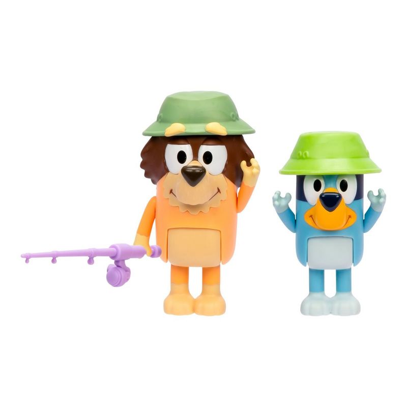 BLUEY - BLUEY PACK 2 FIGURAS PERSONAJES - PESCANDO CON EL ABUELO