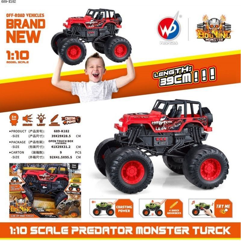 GENERICO - Juguete Monster Camioneta Control Para Niños