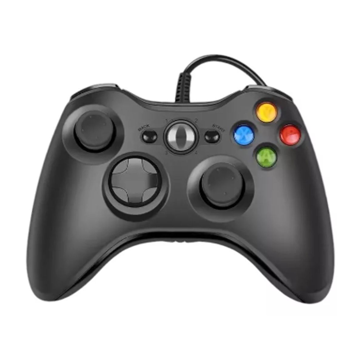 GENERICO - Mando Control Compatible con Xbox Pc Cable Alternativo Color Negro