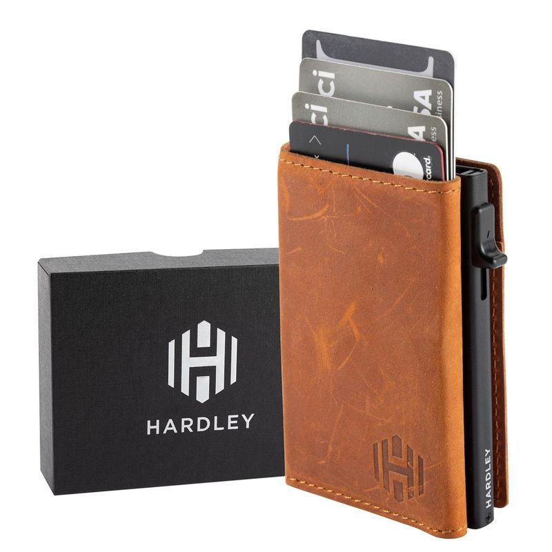 HARDLEY - Billetera Hombre De Cuero Hardley Tarjetero Rfid