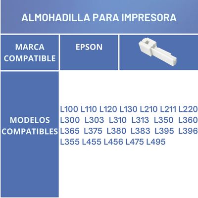 Imagen 2 del producto 5 Set de Almohadillas para Impresoras Epson L121 L210 L355 L380 L395