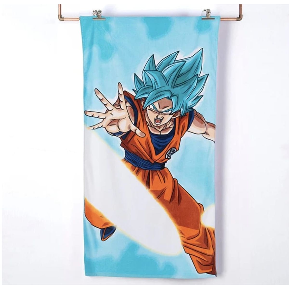 GENERICO - Toalla De Playa Infantil 70x140 cm - Super Saiyajin