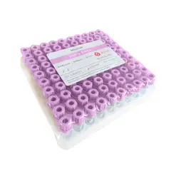 GENERICO - Tubo tapa lila 0.5ml 10x45mm Vaculab 100 unidades