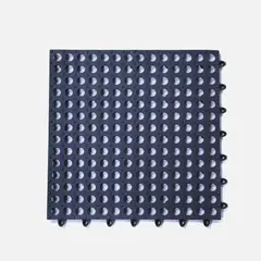 GENERICO - 6 Baldosa Alfombrilla Baño Ducha Drenaje Antidesliz Ventosa PVC