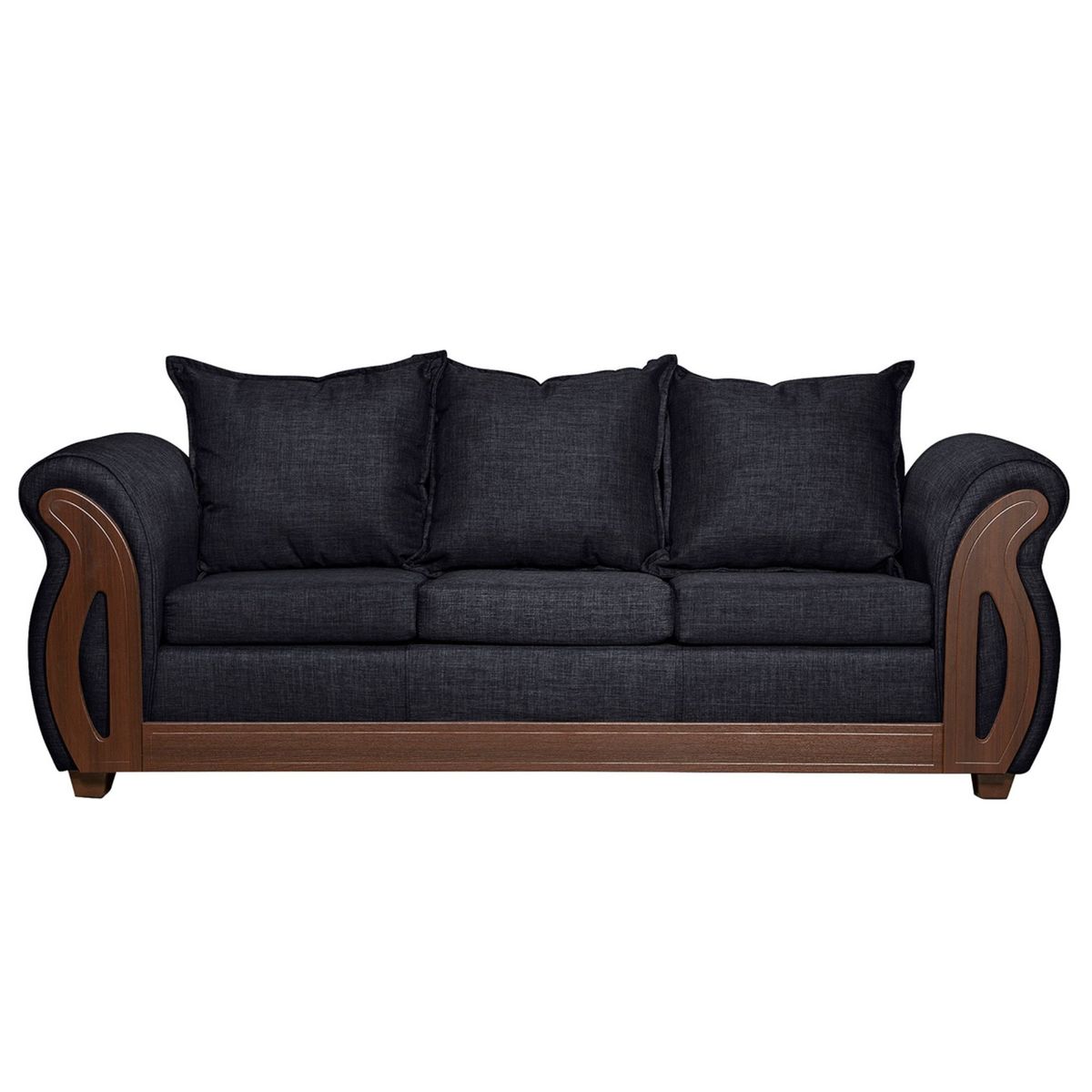 RUZAM MOBEL - LIVING 3-2 ISIDORA NEGRO LINO