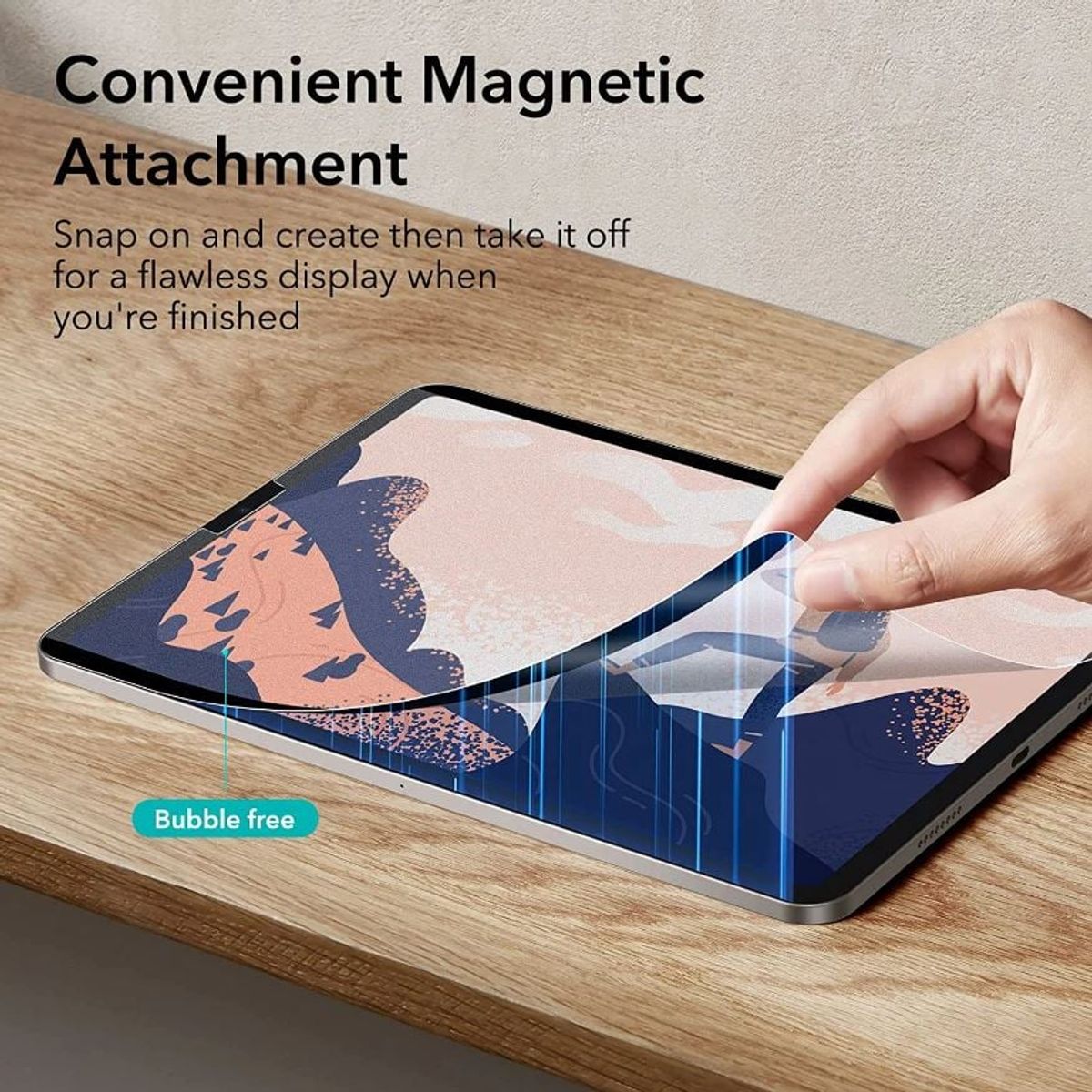 ESR - Lamina ESR Sensación Papel Para iPad Pro 13 2024 Paperfeel Magnetica