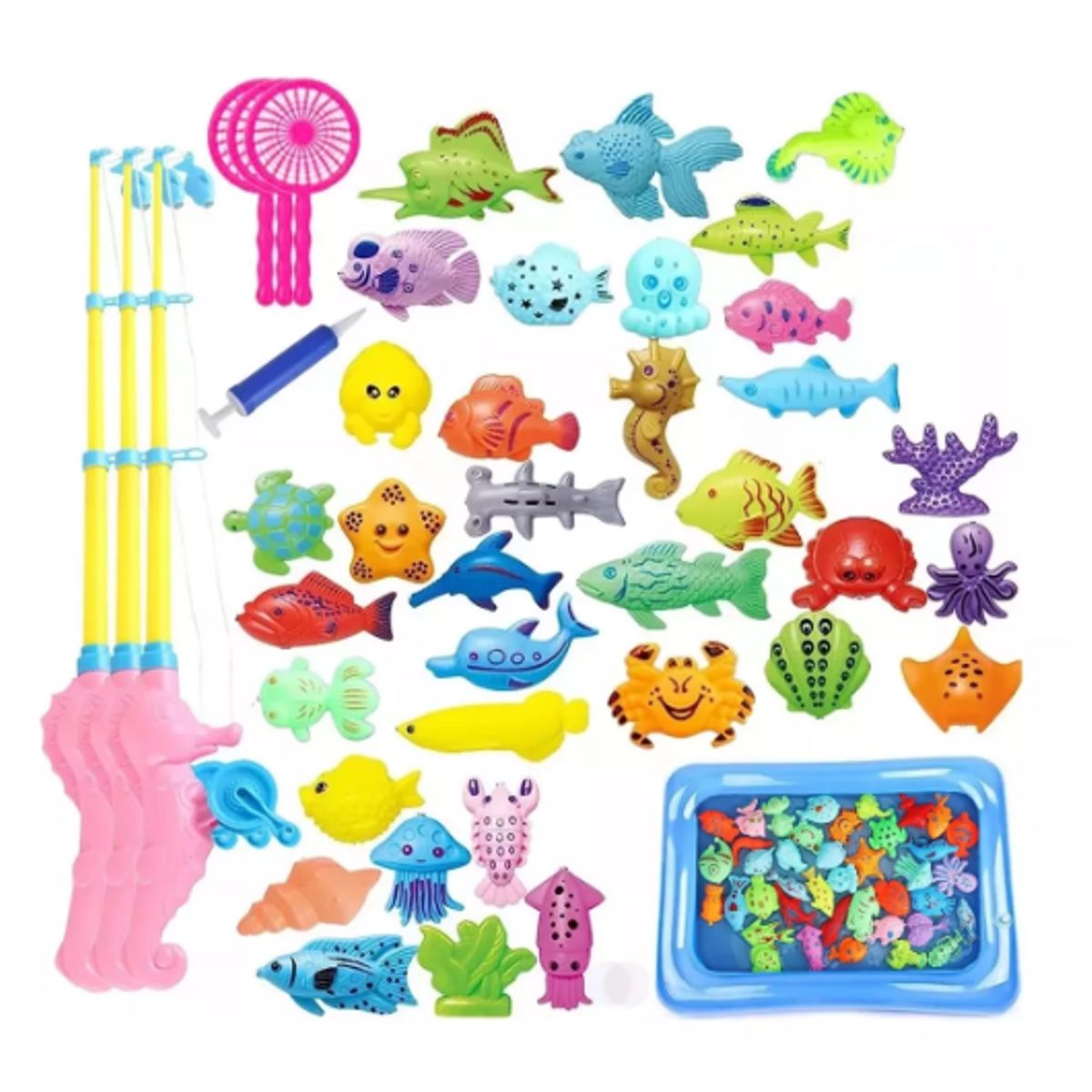 GENERICO - Pesca Milagrosa Piscina Juego 52 Piezas Regalo Niños