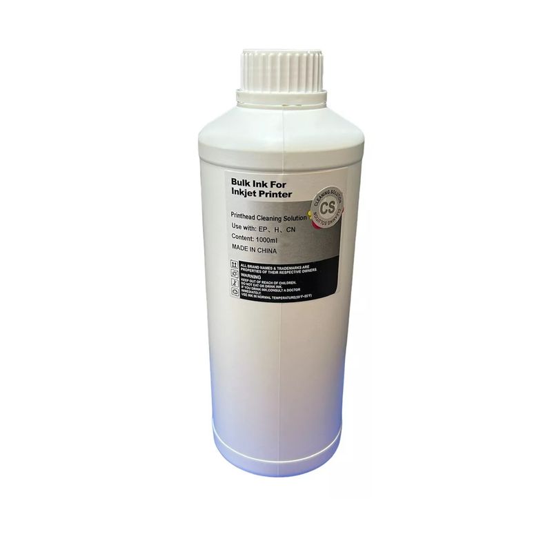 GENERICO - 1L de Liquido Limpiador de Inyectores para Impresoras Epson Hp Canon